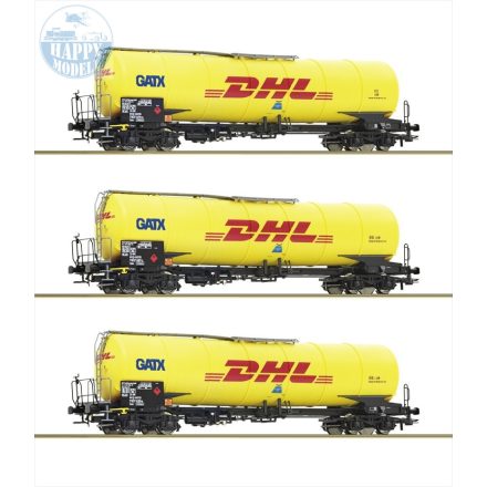 ROCO 76029 Tartálykocsi szett DHL GATX 