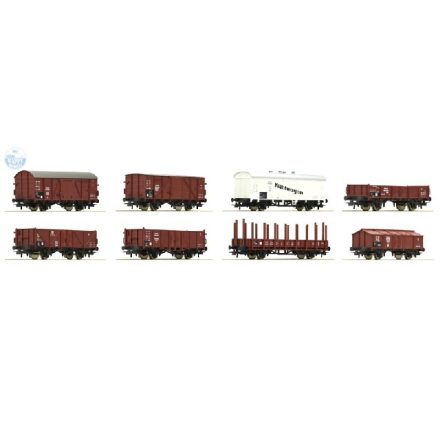 ROCO 44003 8-tlg. Set: Güterwagen, DRG 